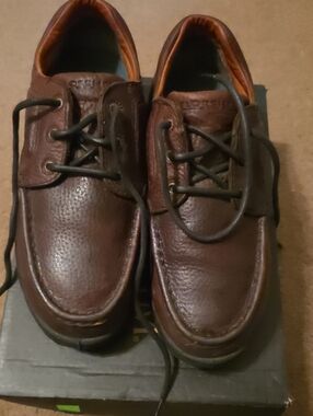 Florsheim Work Unisex  Brown Leather Casual Lace-Up Shoes